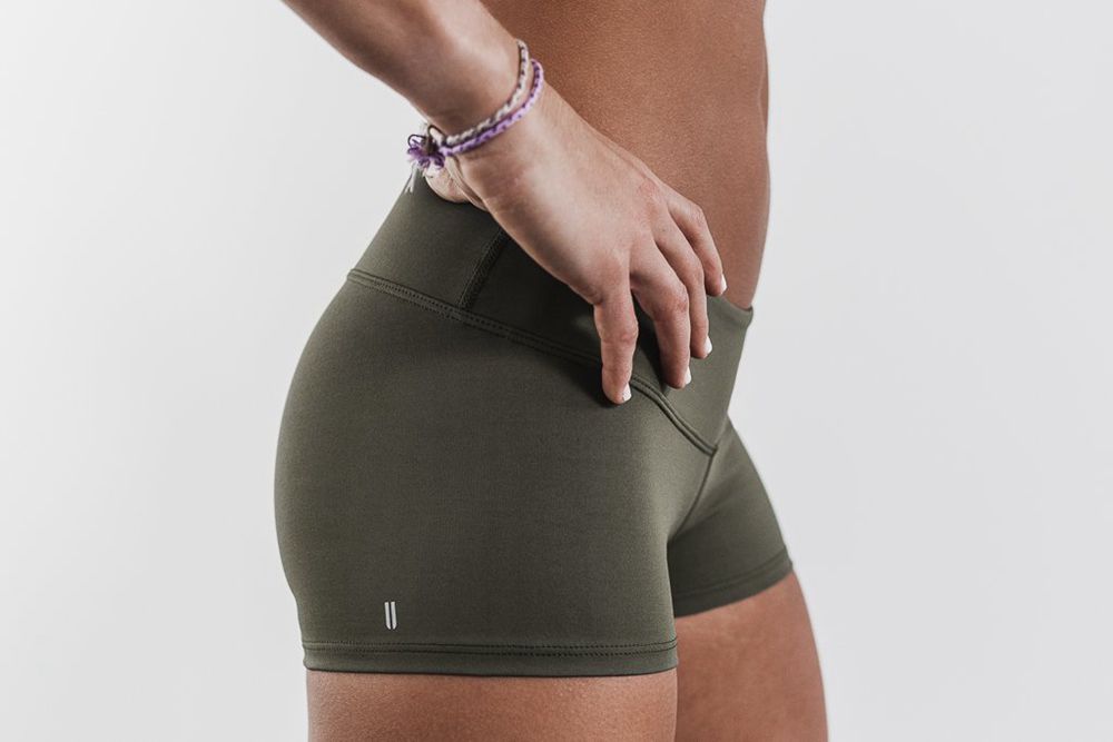 NOBULL Women's 2" Shorts - Army Green - Ireland (3780BOVCH)